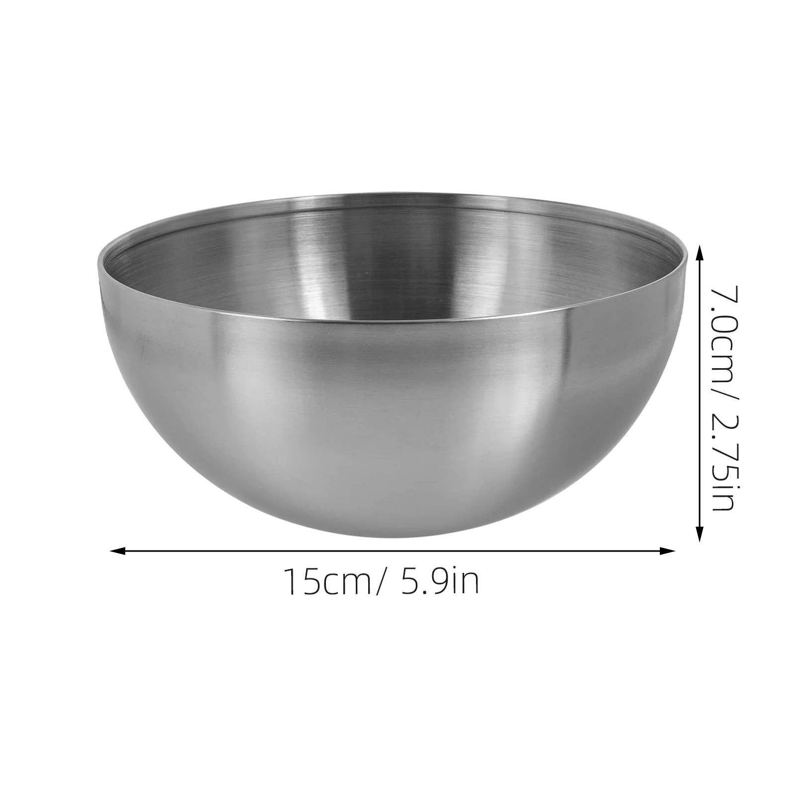 Stainless Steel Salad Bowl Cereal Noodle Kitchen Accessory Rice Serving Container Acrylic