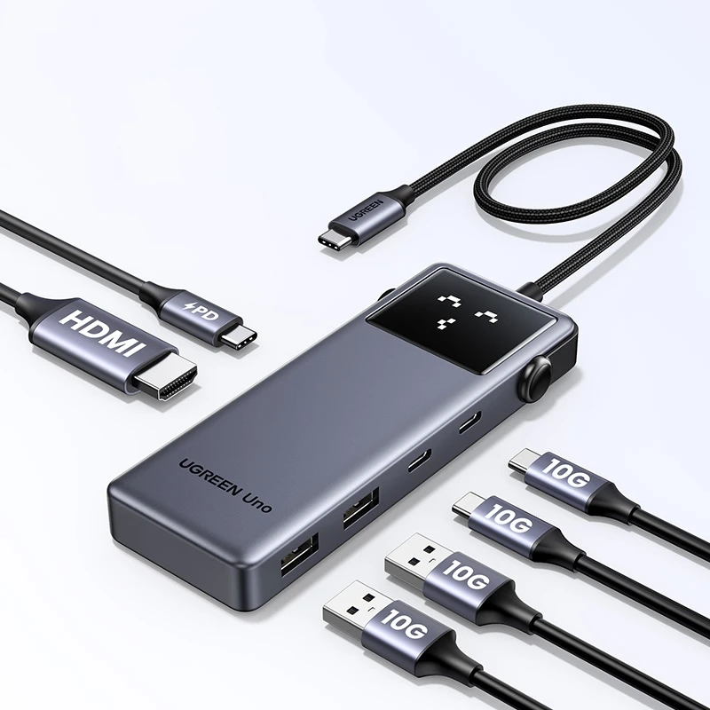 מפצל UGREEN Uno USB-C 6 ב-1 4K60
