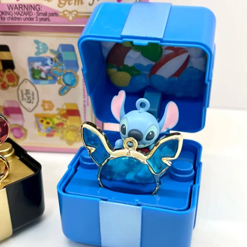 

Новая серия романтических драгоценных камней Disney, модная слепая коробка, подлинный периферийный орнамент, модель, декоративная коллекция игрушек, подарок-сюрприз для девочек