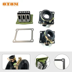 OTOM Motorcycle Valve Assembly Intake Manifold Reed Valve Kit For YAMAHA DT230 LONCIN MT250 HJ250H KT250 KEWS GR 2-stroke Engine
