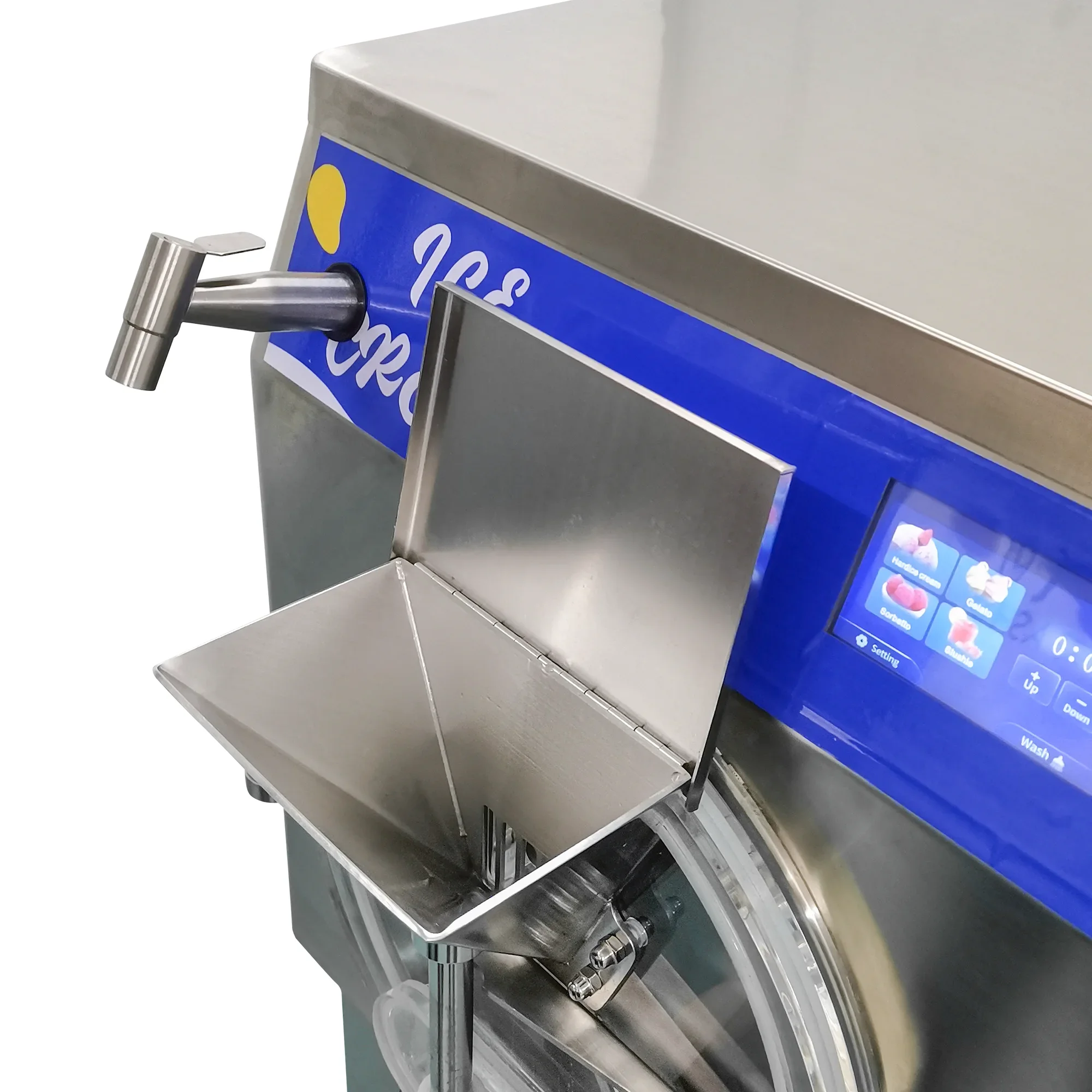 ماكينة صنع الآيس كريم الصلبة الأوتوماتيكية ، جودة عالية ، جيلاتي إيطالي لذيذ ، 16 لتر/ساعة ، صانعة الآيس كريم