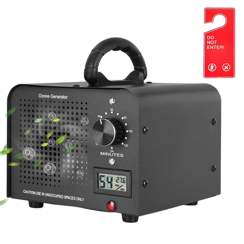 Generator ozonu 60 000 Mg/h, urządzenie ozonujące przemysłowe, temperatura, wilgotność, urządzenie ozonujące do 300 ㎡ Ozonizator O3 do garaży, mieszkań, hoteli, kuchni i dla zwierząt.