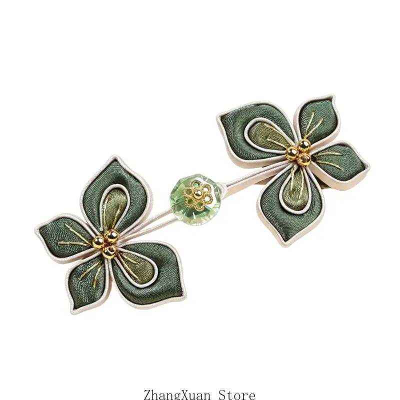 Blumen-Schmetterlings-Knoten-Knopfverschluss für Cheongsam Traditionelles Kleidungsstück Nähen 3XUF – Detail 9
