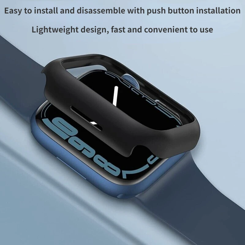 PC الإطار ل أبل سلسلة ساعة 7 8 41 مللي متر 45 مللي متر الغطاء الحال بالنسبة iwatch 6 5 4 3 2 SE 38 مللي متر 40 مللي متر 42 مللي متر 44 مللي متر واضح الوفير حامي