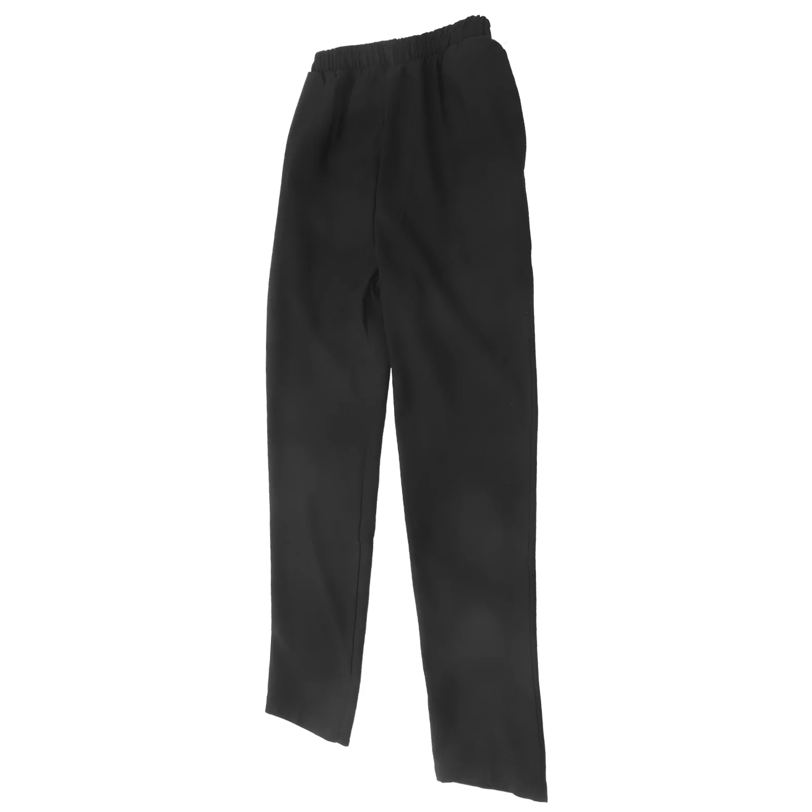 Calça de trabalho preta para chef, roupa masculina solta, uniforme de cantina, roupas de trabalho, conjunto fosco