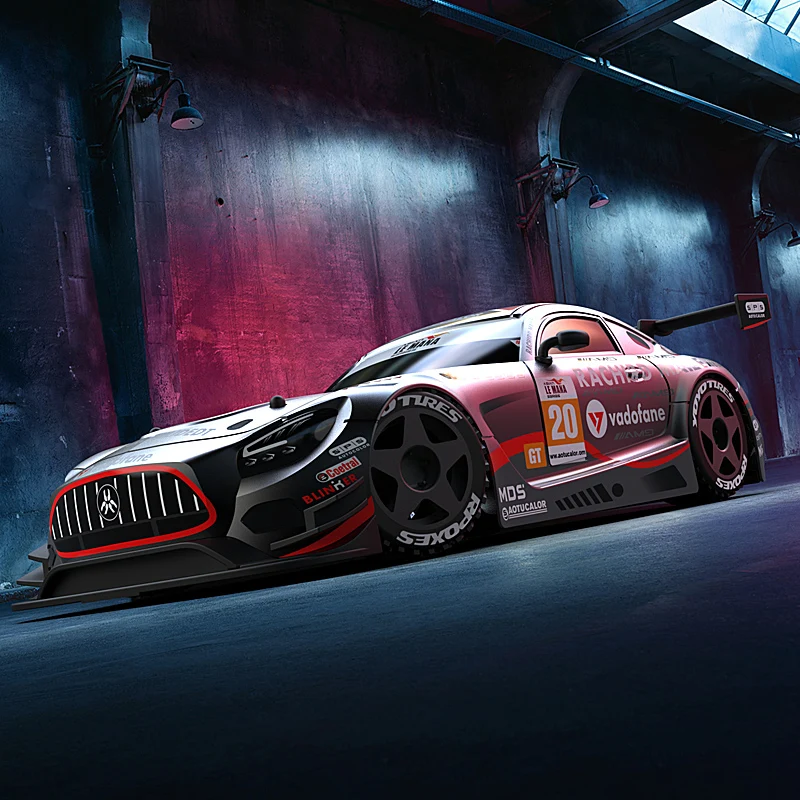 2WD 1:24 Mercedes Benz AMG GTR  High-speed Drift Electric Remote Control Car 2.4G Rc Toys for Boys Kids Gifts