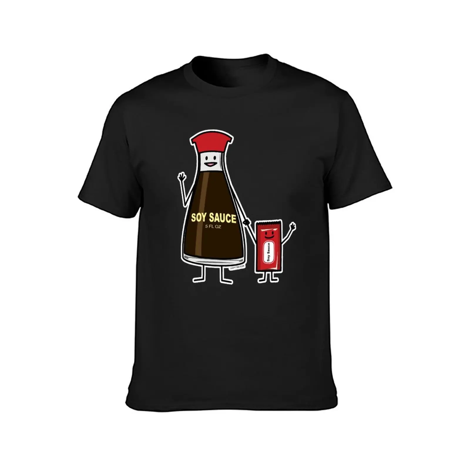 Soy Sauce Bottle Packet kid child condiment Asian T-Shirt quick-drying sublime t shirt men