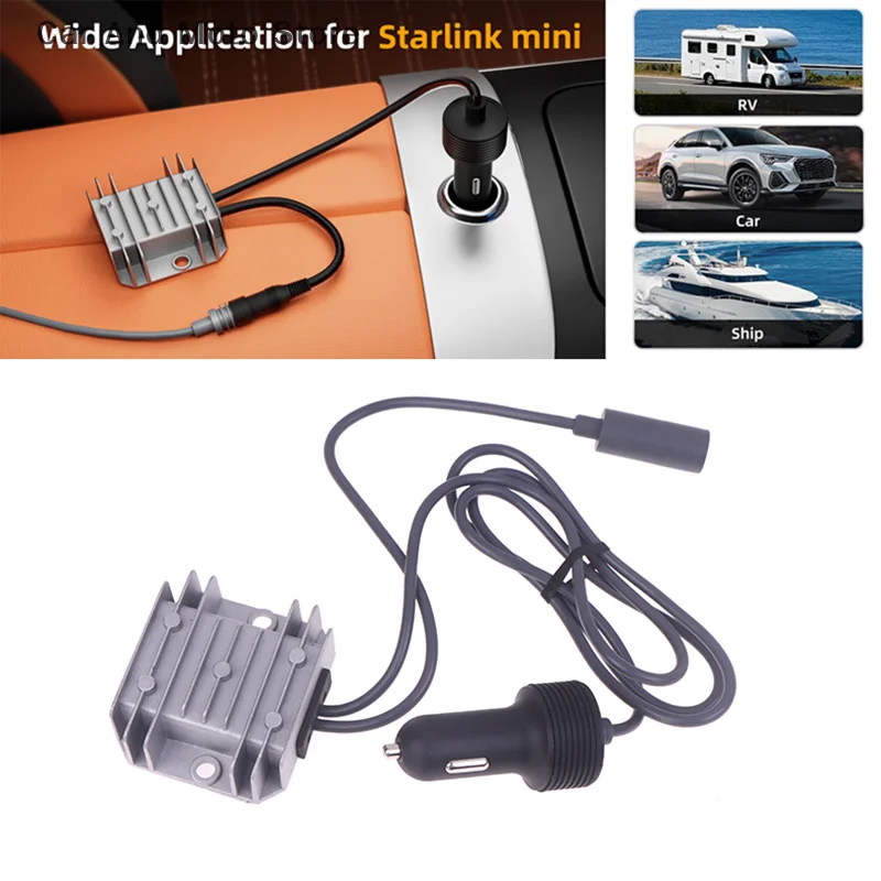 

Mini Cable Car Adapter With Step Up Converter 12V Power Cable With Cigarette Lighter Plug 12-24V To 30V 3.5A Conversion