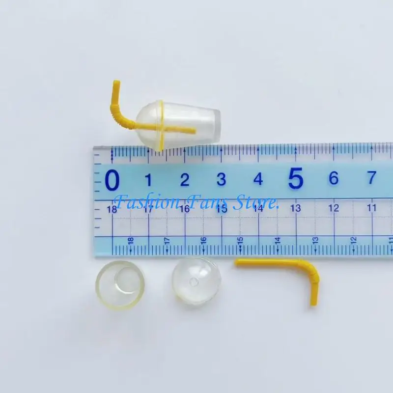  Realistic Bubble Teas Cup Silicone Mold DIY Crafting Tool Miniature Drink Cup Mold For Miniature Drink Accessories Making