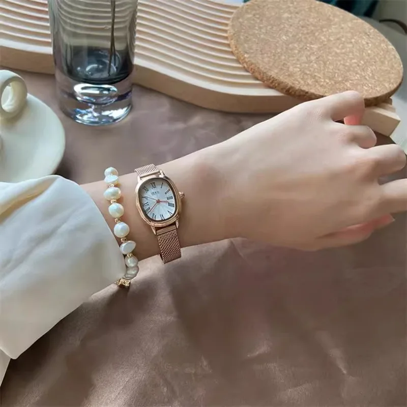 Women High Quality Quartz Watch Square Dial Orologio Luxury Elegant Gold Stainless Steel Clock Ladies Vintage Wristwatch