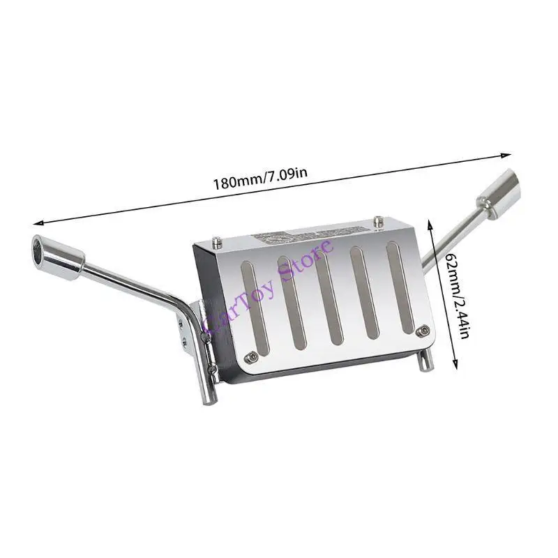 634F 1/10 RC 크롤러 트럭 K5 용 탱크 배기관 용 금속 연료 꼬리 블레이저 트리