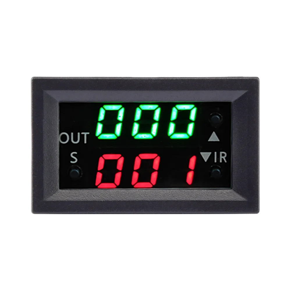 DC 12V Dual LED Display Time Relay Relay Module Timing Mini LED Digital Timer Relay Timing Delay Cycle Time Control Switch Home