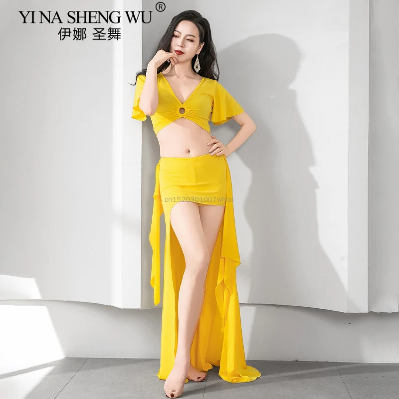 New Belly Dance Costumes Women Soft Comfortable Belly Dance Practice Clothes for Girls Oriental Belly Dancing Training Top Skirt