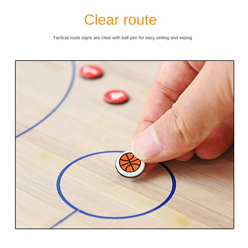 กระดานแม่เหล็กพับได้สำหรับฝึกเล่นเกมบาสเก็ตบอลบอร์ดโค้ชคลิปบอร์ดยุทธวิธี