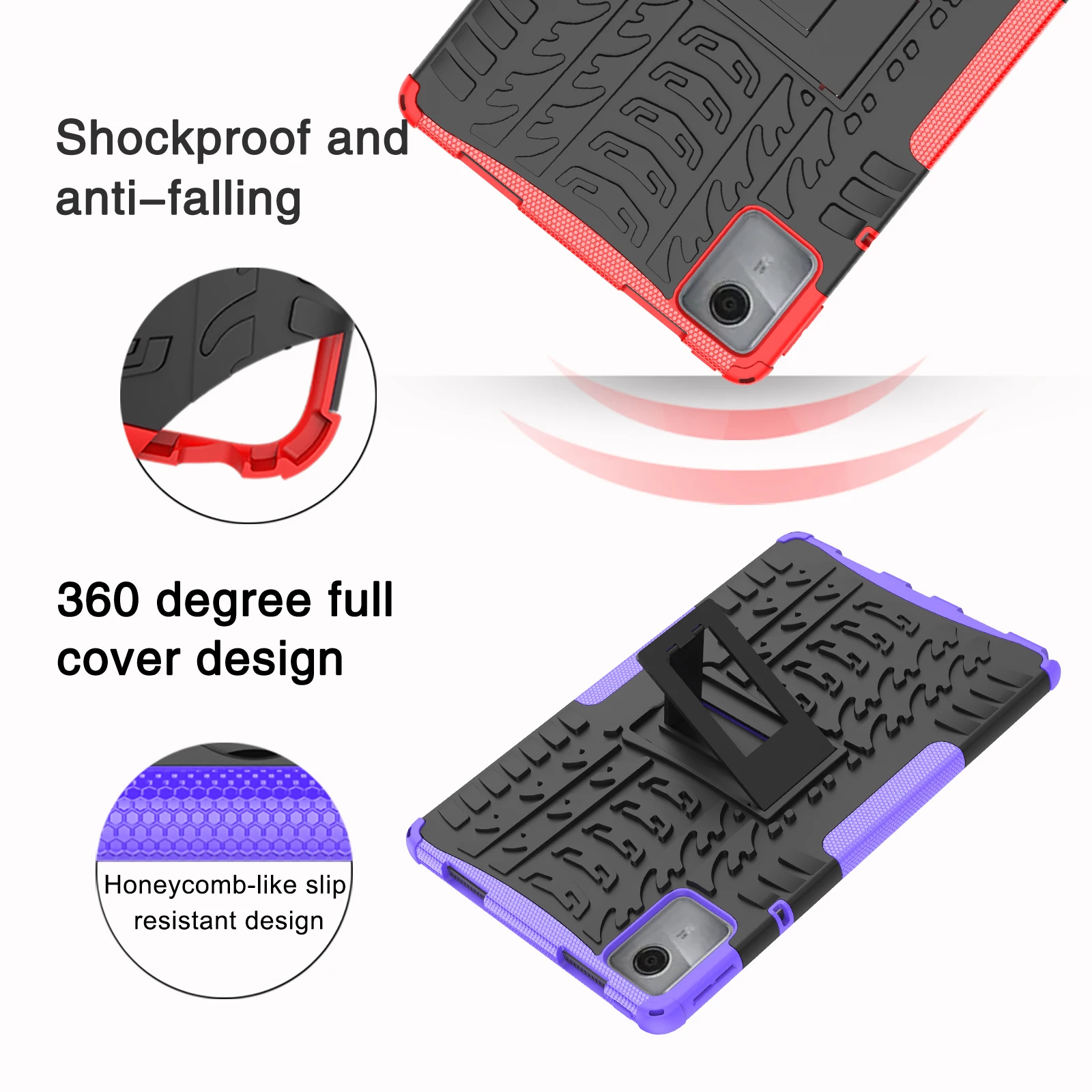 Étui antichoc et anti-chute pour Lenovo Tab M11, housse de tablette, TB330FU, Pad 2024, TB331David, 11 pouces