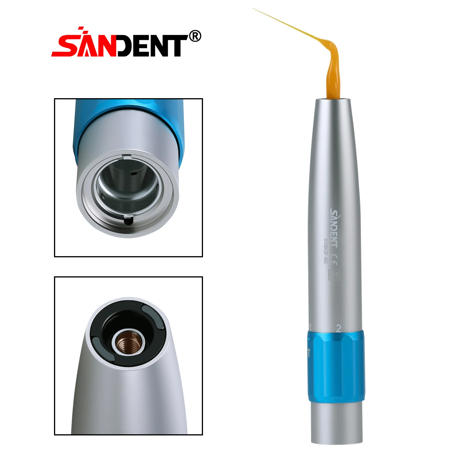 

Стоматологический LED-активируемый оптоволоконный ультразвуковой скалер с ирригацией и полировкой, совместимый с KaVo, для отбеливания зубов и чистки