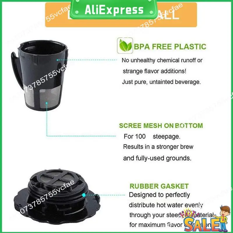 A04R Reusable Coffee Filter Forkeurig K-Cup 2.0 Model Replacement Part K200 K250 K300 K350 K400 K450 Series