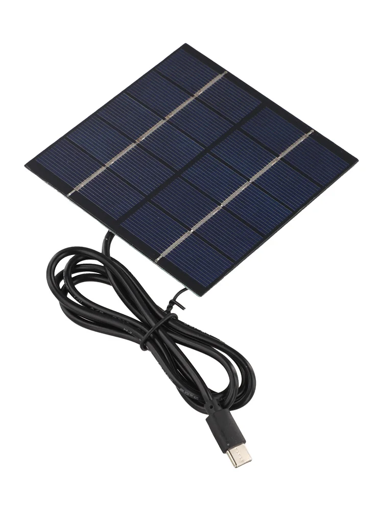 For Outdoor Solar Charger 1 5W with Type C Port Mobile Solution for Hiking Camping and Travel Use For Outdoor Solar