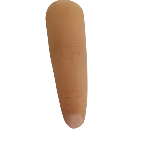 Prótesis de dedo de gel de sílice de color, prótesis cosmética para ampolla