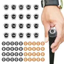 20Pcs Golf Ball Position Marker Self Adhesive Golf Club Distance Mark Golf Ball Markers for Men Women Golfers