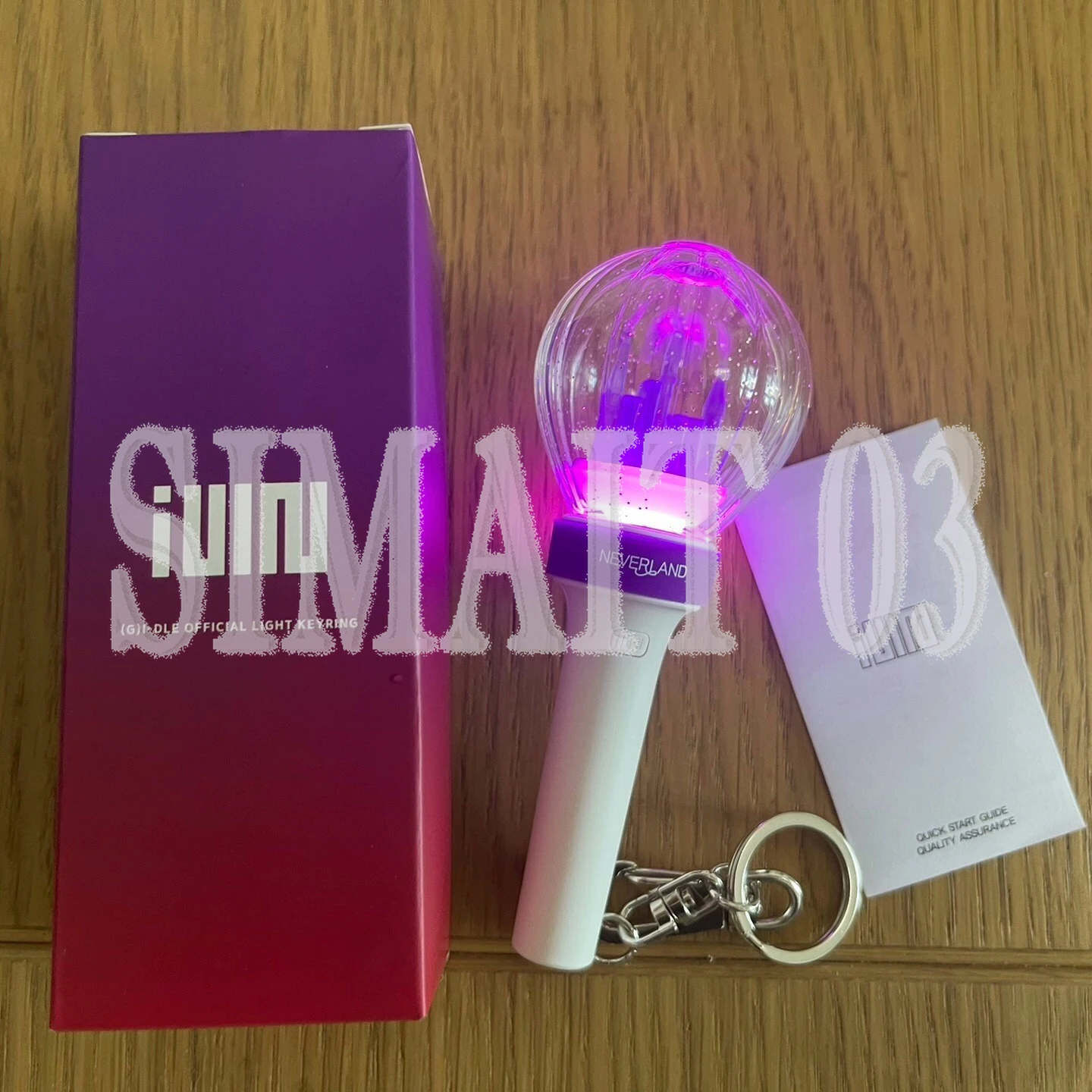 

(G)I-DLE Official Light Stick - Concert Sync Light with Keychain, Official Fan Support Glow Stick