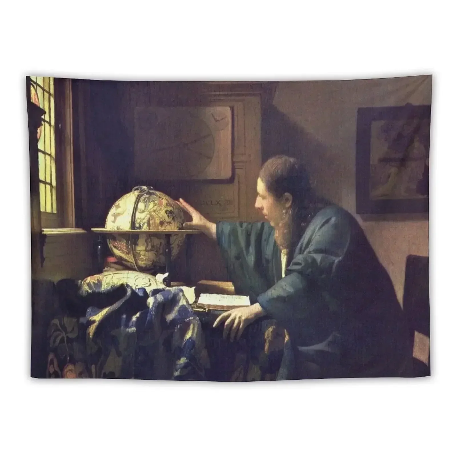 HD The astronomer, by Johannes Vermeer - HIGH DEFINITION Tapestry Room Ornaments Decor For Bedroom Tapestry