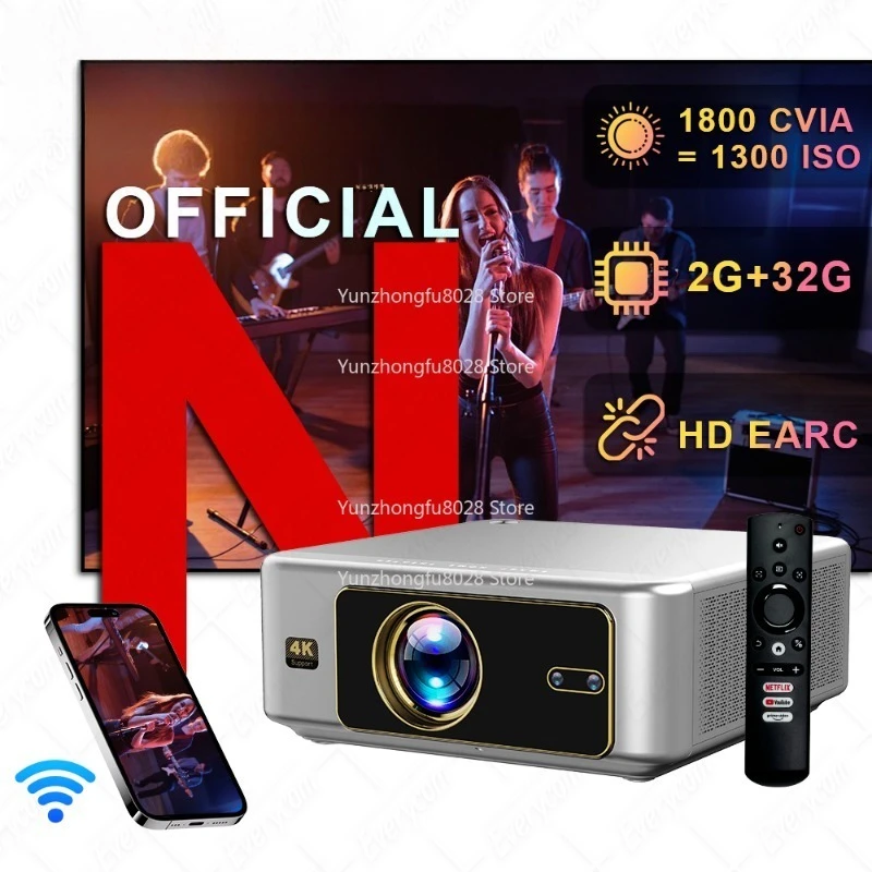 4K Full High Definition Projector Linux System Proyector 4k Wifi Smart TV Projector 1080p
