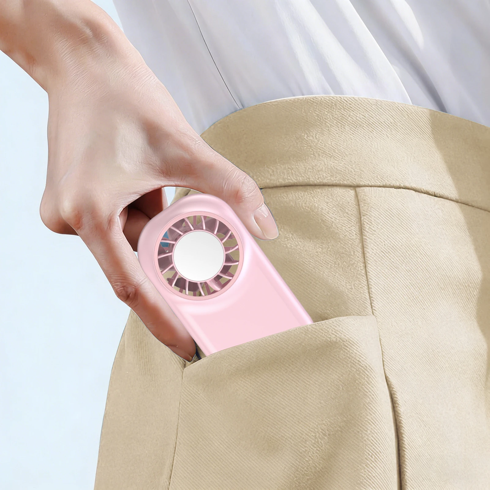 Mini Portable Handheld Fan Usb Rechargeable Personal Desk Fan_voghion.com