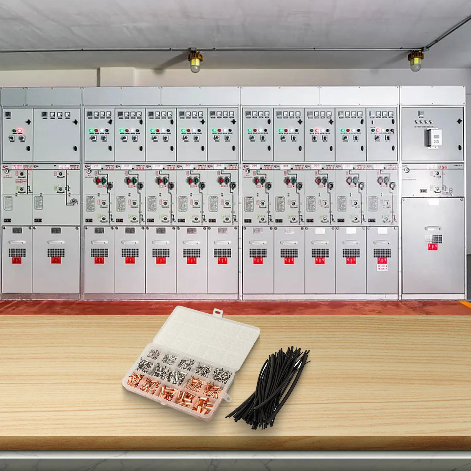 

Comprehensive 970pcs Wiring Ferrules Set Featuring Small Copper Tubes and Customizable Heat Shrink for Electrical Tasks