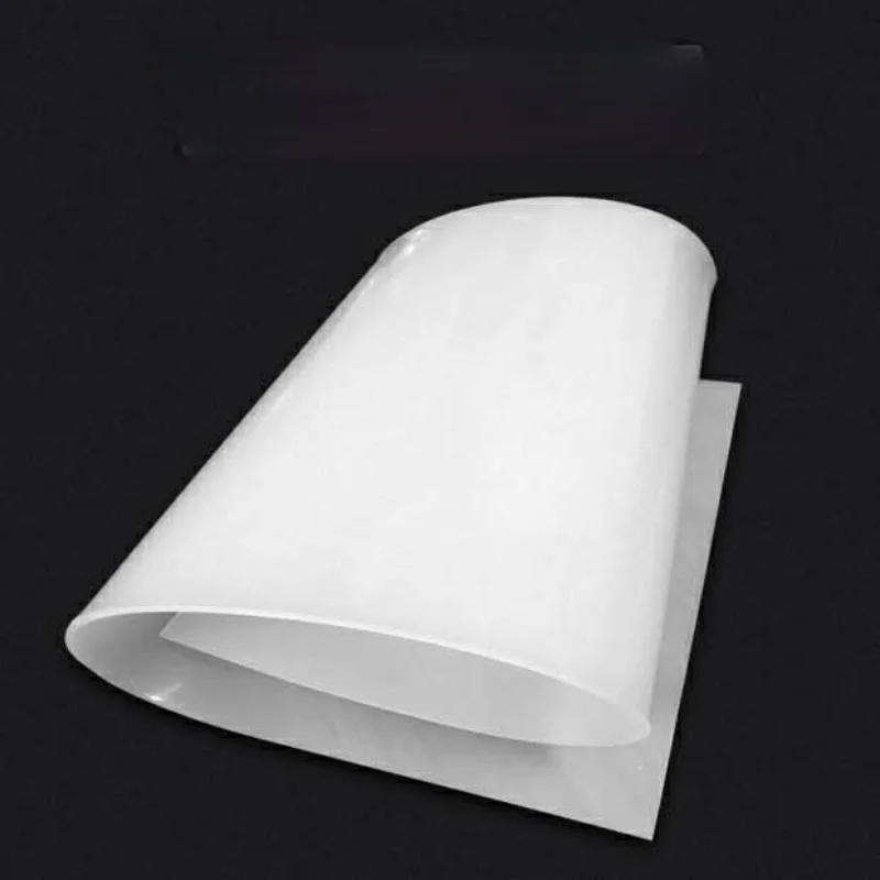 500X500X1mm Translucent/milky white silicon rubber sheet For heat Resist Cushion ,100% Virgin Silikon Rubber Pad