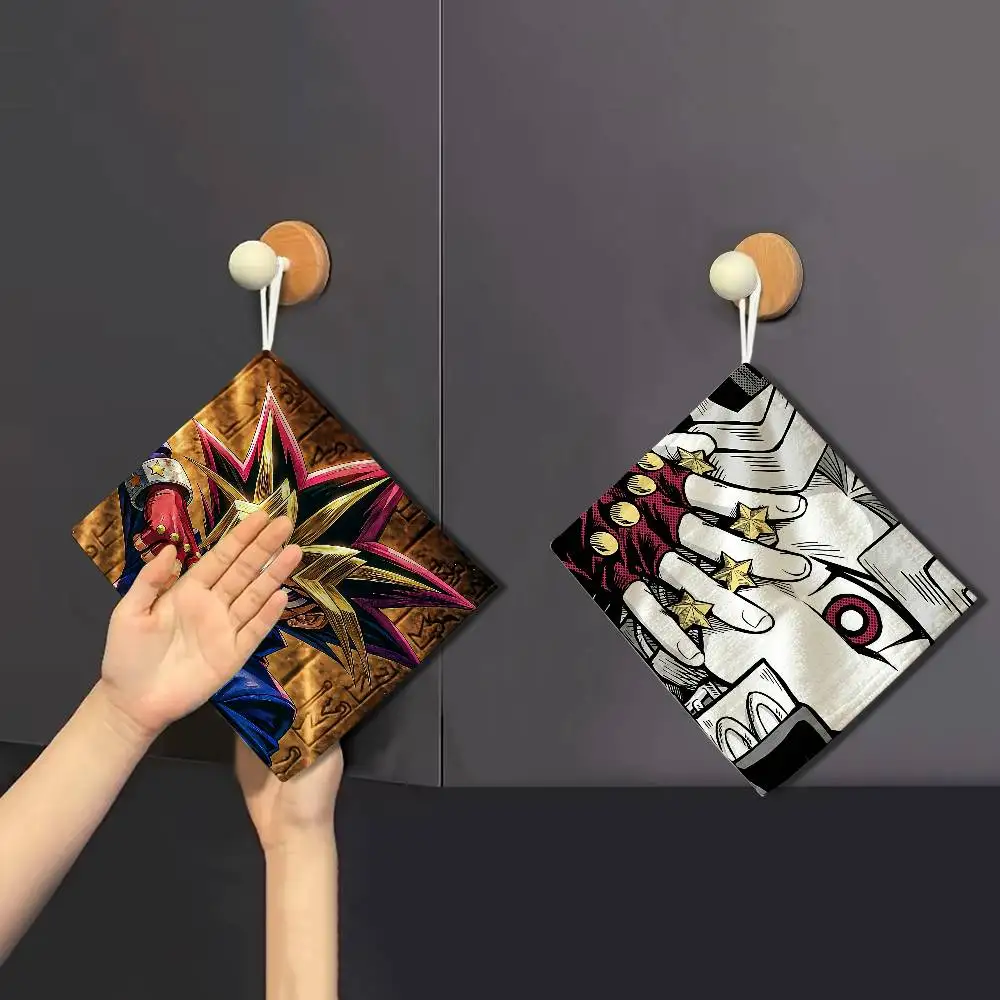 Card Game Yu Gi Oh Reusable Hanging Kitchen Towel, Polyester Cotton Soft Fabric for Office Home Daily Life