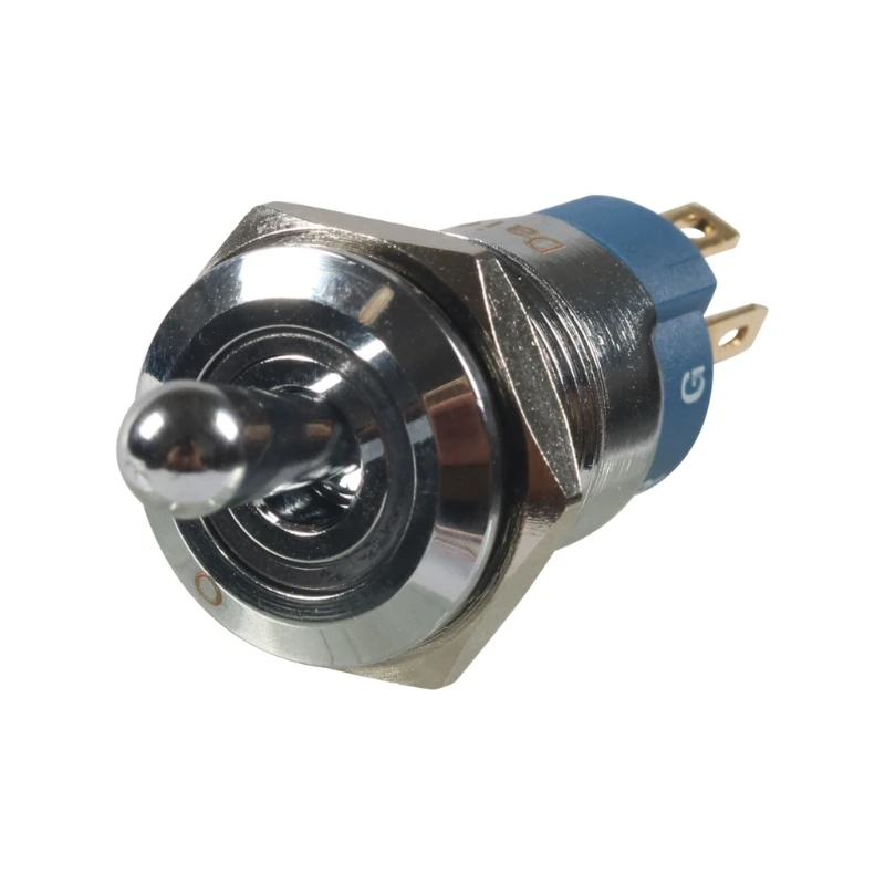 16mm Metal Push Button Waterproof LED Light 12V Self Locking