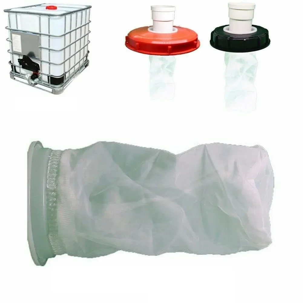 IBC Filter For Ton Barrels Cover Cap Water Tank-Cover Food Safe Reuseful Built-In Filter Bag-Tearproof For Garden Water Filters