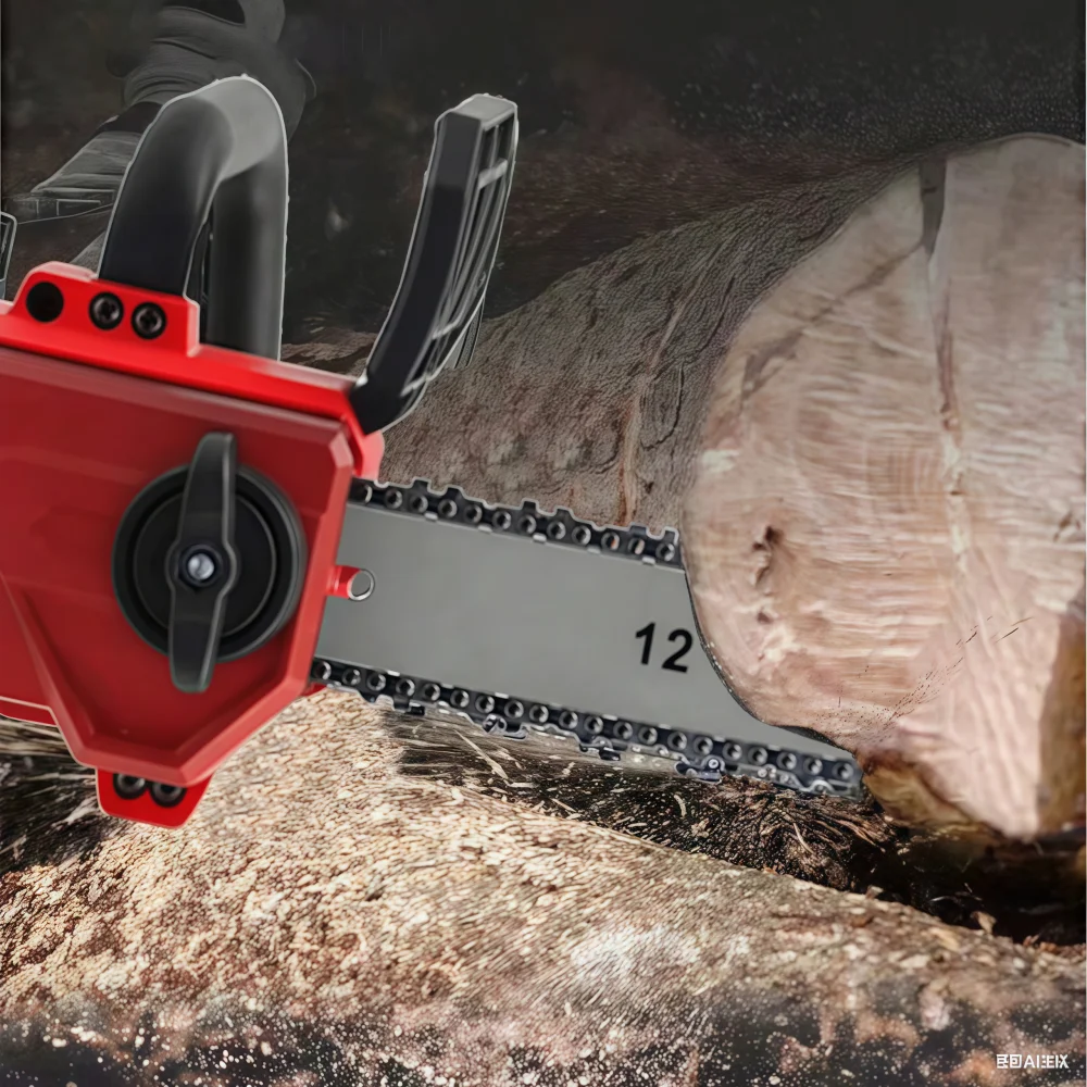 

12Inch Electric Pruning Chain Saws Garden Wood Cutting Fit Milwaukee M18 Battery Power Tools Brushless Chainsaw Cordless