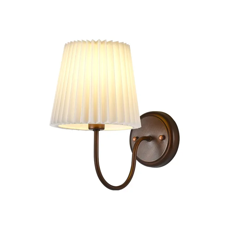 

Vintage wall lamp American bedroom bedside wall lamp mirror headlight aisle corridor French single head living room country lamp