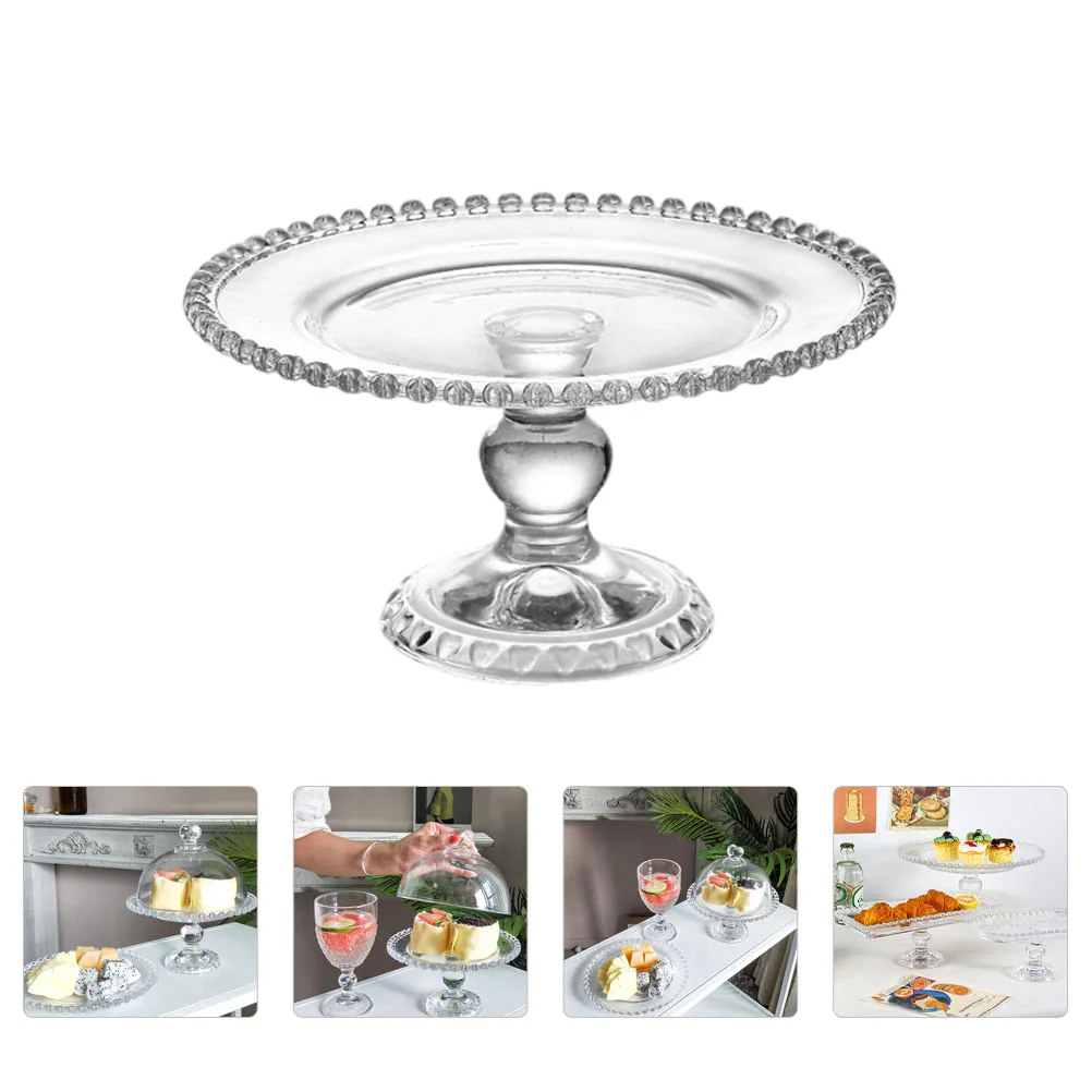 

Food Tray Glass Snack Fruit Storage Candy Plate Living Room Pate European Style Serving Serve