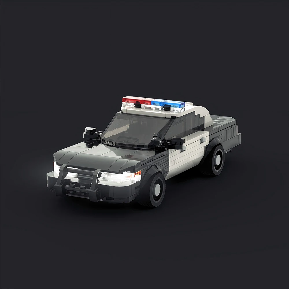 

360PCS MOC Retro Police Car SWAT California Highway Patrol Car Lenco Bearcat Building Blocks DIY Model Building Blocks Toy Gift