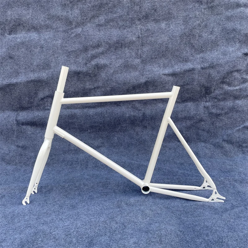 20 inch Track Bike Frameset Fixed Gear Bikes Frames Sigle Speed Bicycle Framework High Carbon Steel  Fixie Bike Parts