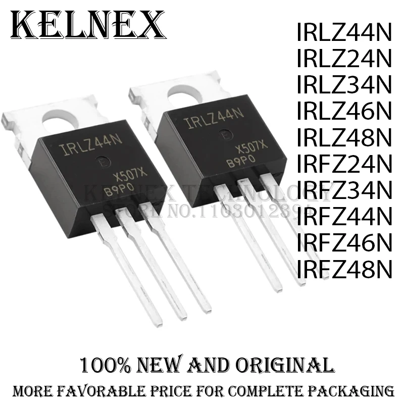 (10piece)100% New IRLZ44N IRLZ24N IRLZ34N IRLZ46N IRLZ48N IRFZ24N IRFZ34N IRFZ44N IRFZ46N IRFZ48N TO-220 Chipset