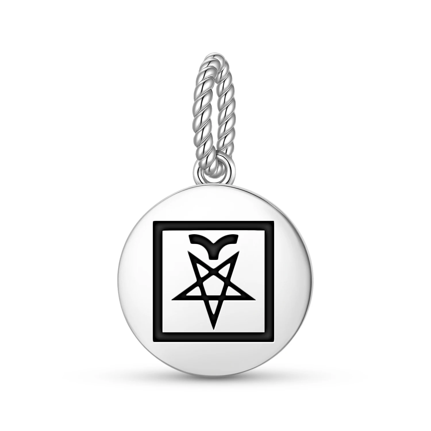 

The Devil Tarot 925 Sterling Silver Charm Bead DIY Pendant Charm for Bracelet Jewelry Gift