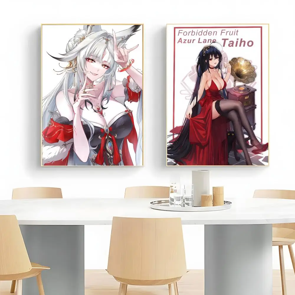 Naval Strategy Game A-Azur Lane Poster Wall Art Print Decorative Mural Home Decor Gift Unframed