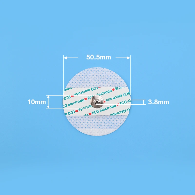 

Одноразовые электродные подушечки ЭКГ с пряжкой, круглый патч, динамический детектор ЭКГ, ЭКГ