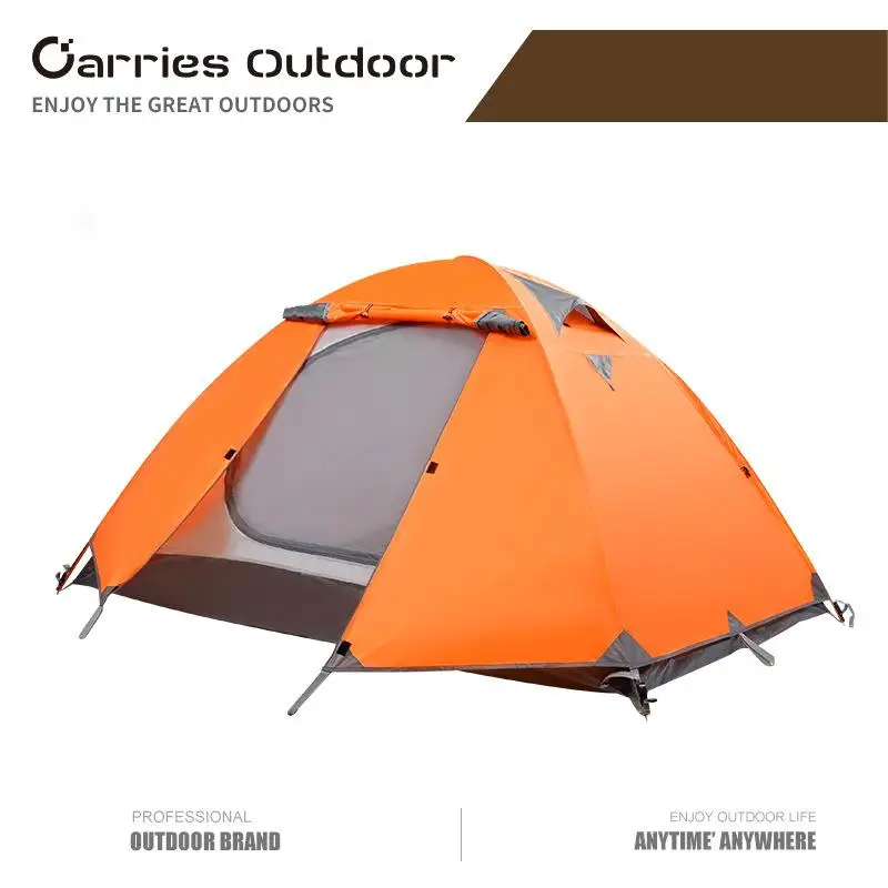 

HDIRXG 2 Person Double Layer Waterproof Camping Tents Large Space Automatic Backpacking Tent Lightweight Aluminum Hiking Shelter