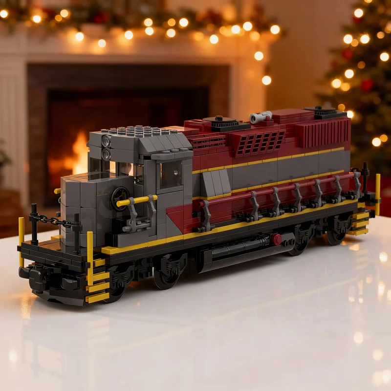 

Набор строительных блоков MOC «Поезд «Канадский Пасифик» (2)», 794 детали, архитектурная модель, рождественский подарок, развивающая игрушка для детей