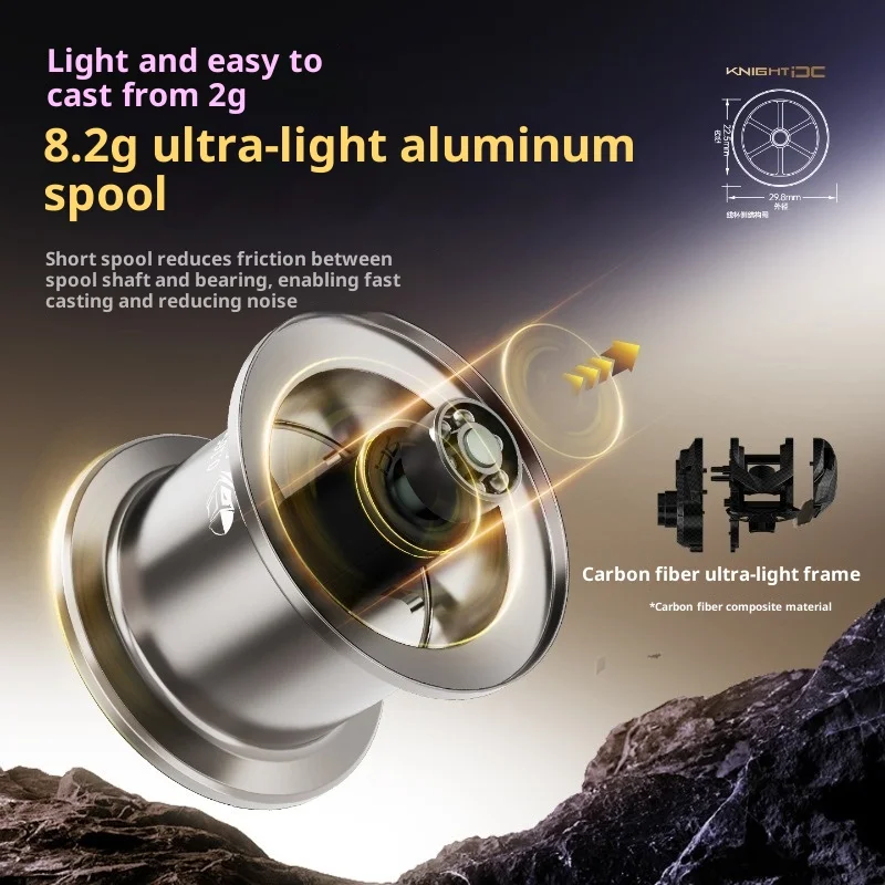 Hasida Knight DC 7.1：1 DC Fishing Reel 5KG IDC Intelligent