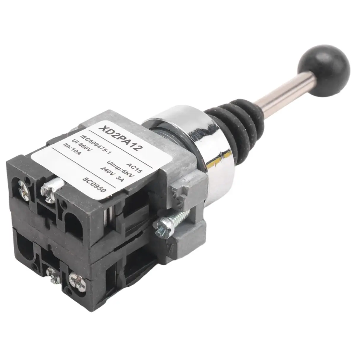 #18N Joystick Switch XD2PA12 AC3000V Cross Switch 2 Single Lever Switches,Reset switch,(metal)