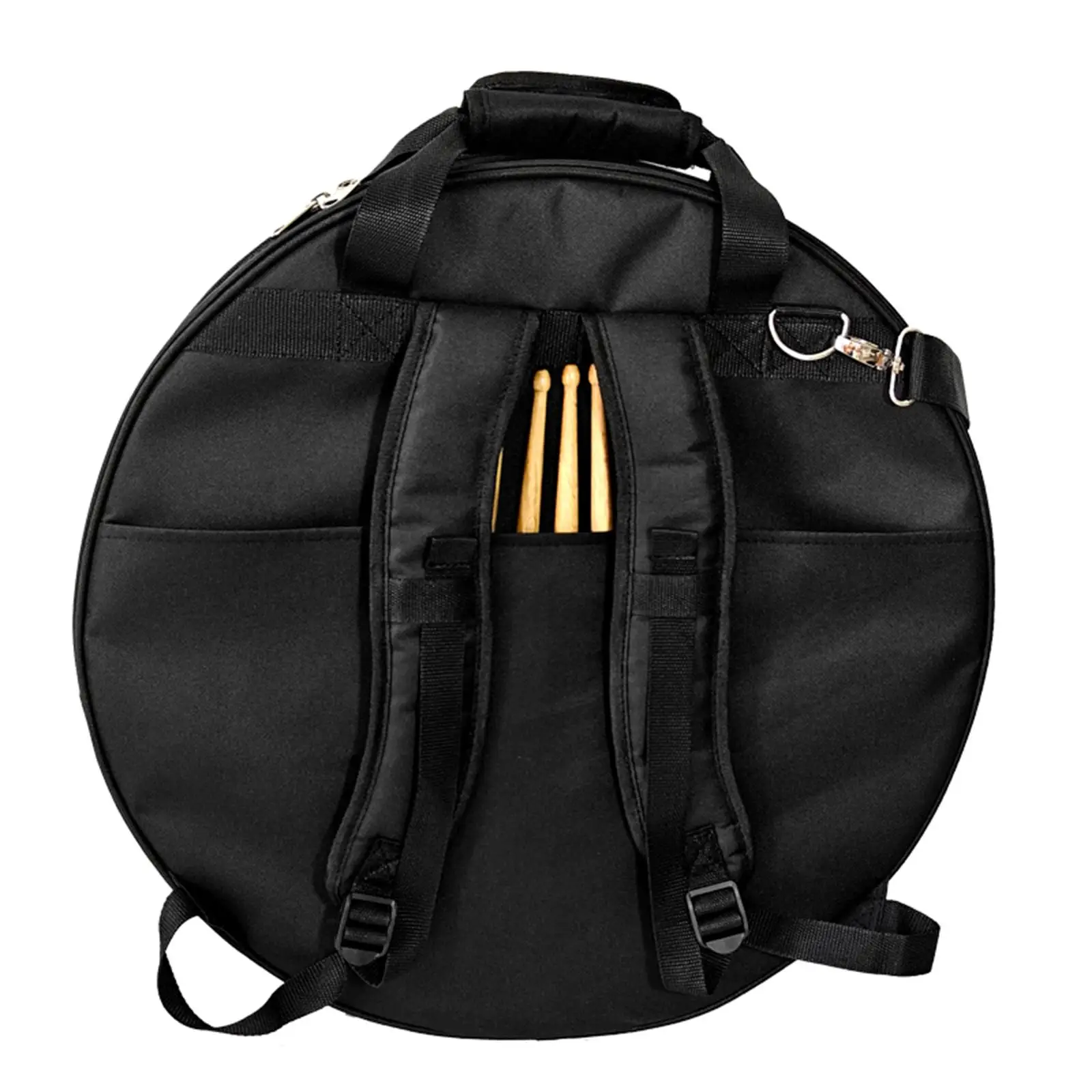 20.87'' Cymbal Storage Bag Handbag Multifunction Shoulder Straps Holder Pouch Backpack for Show Stage Travel Concert Practice
