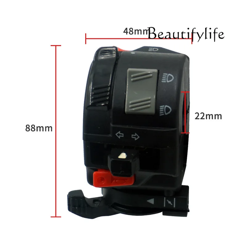 YJ Motorcycle ATV Handlebar Switch Headlight Turn Choke Multi Function For RXK