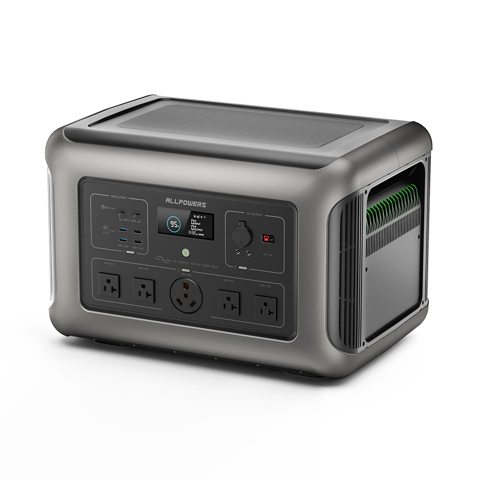 3500W Portable Power Station with UPS Solar Battery for Outdoor Camping and RV Charge Off-grid Life Solar Power Station