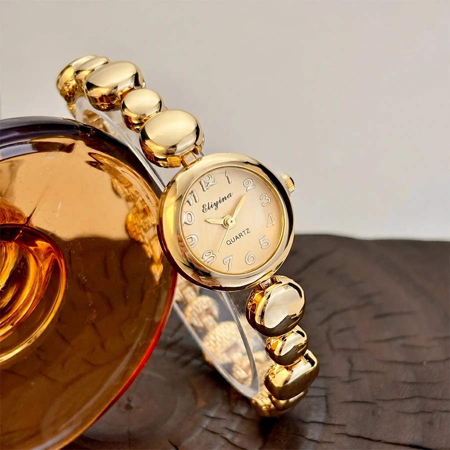 Minimalist Petite Round Bracelet Watch for Women